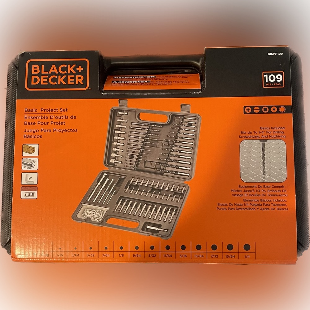 Black & Decker 109 piece Basic Project Set - Picture 1 of 2